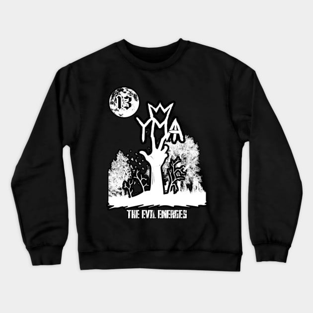 YMA "THE EVIL EMERGES" Crewneck Sweatshirt by KVLI3N